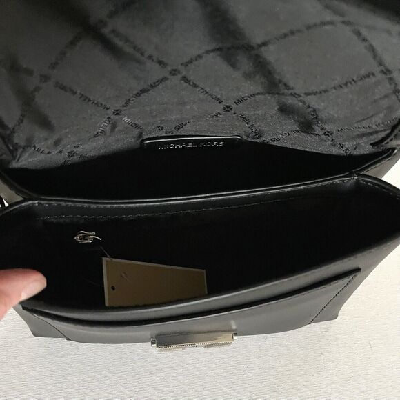 New Michael Kors Cece Medium Flap Shoulder Bag Black - Picture 5 of 5